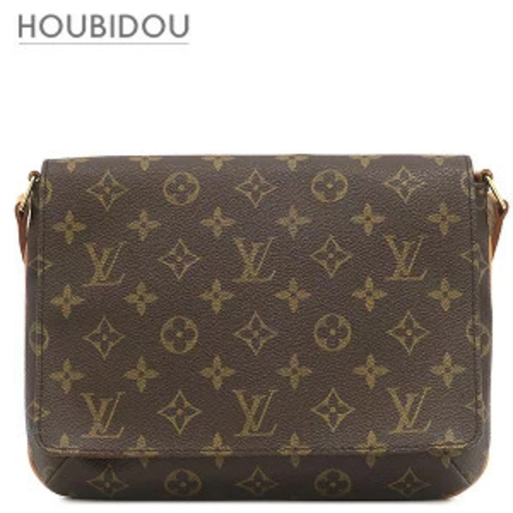 Louis Vuitton Musette Tango Short Shoulder Bag Monogram Canvas Brown